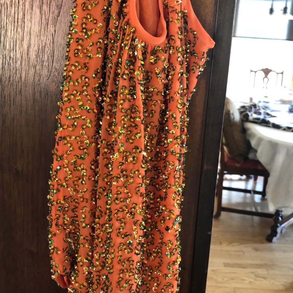 Trina Turk T-back beaded tank